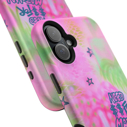 MagSafe "need $$ for matcha" airbrush iPhone case