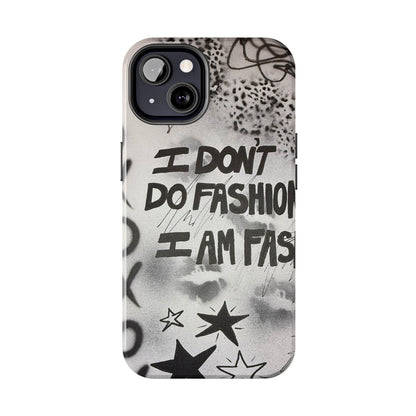 "i am fashion" airbrush iPhone case