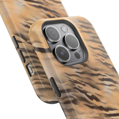 MagSafe "neutral tiger" airbrush iPhone case