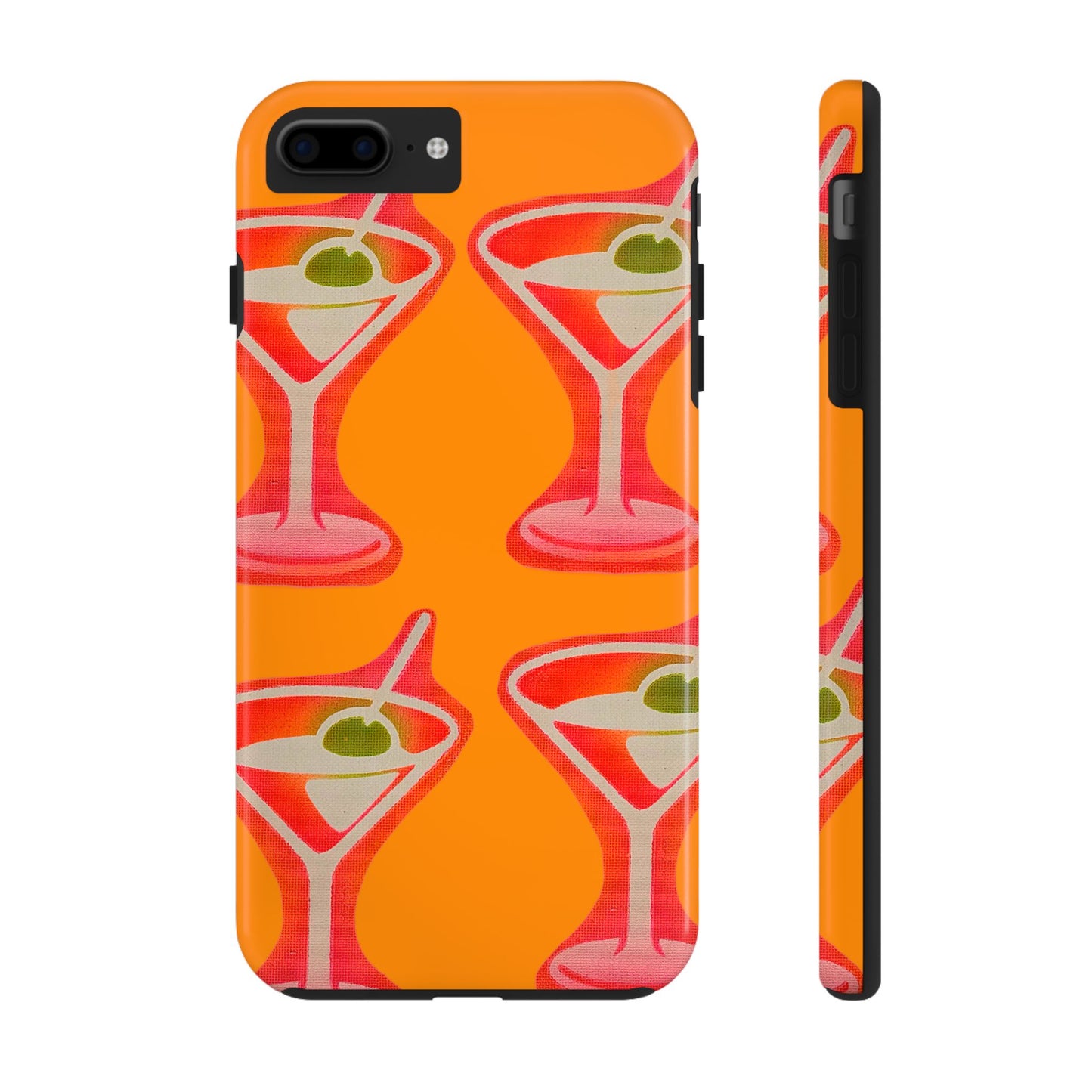 "shaken, not stirred” airbrush iPhone case