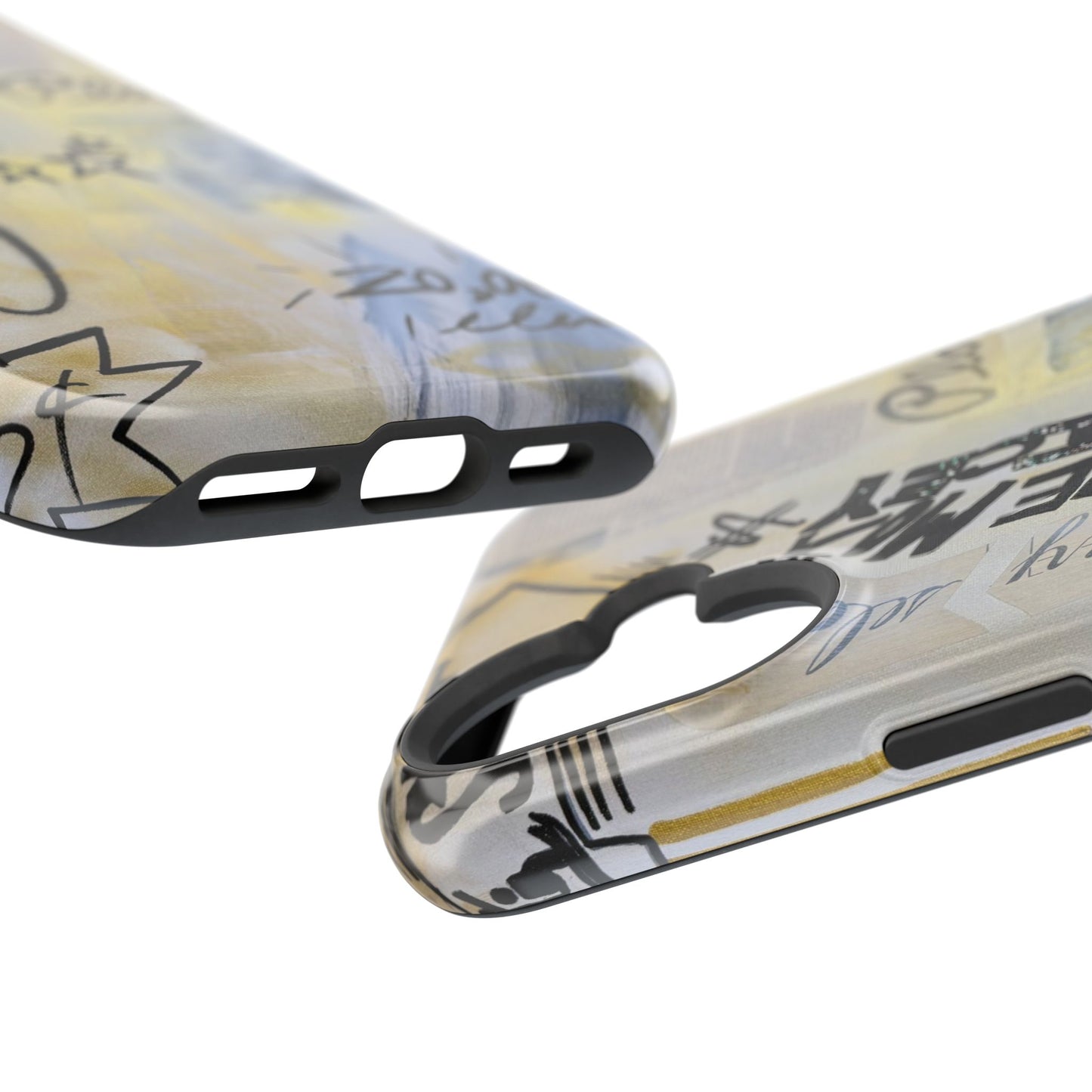 MagSafe "golden glacier" airbrush iPhone case