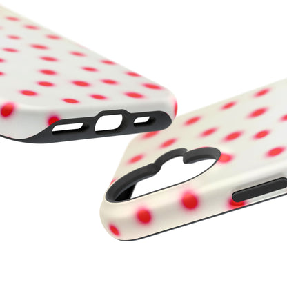 MagSafe "vanilla cherry polka dot" airbrush iPhone case