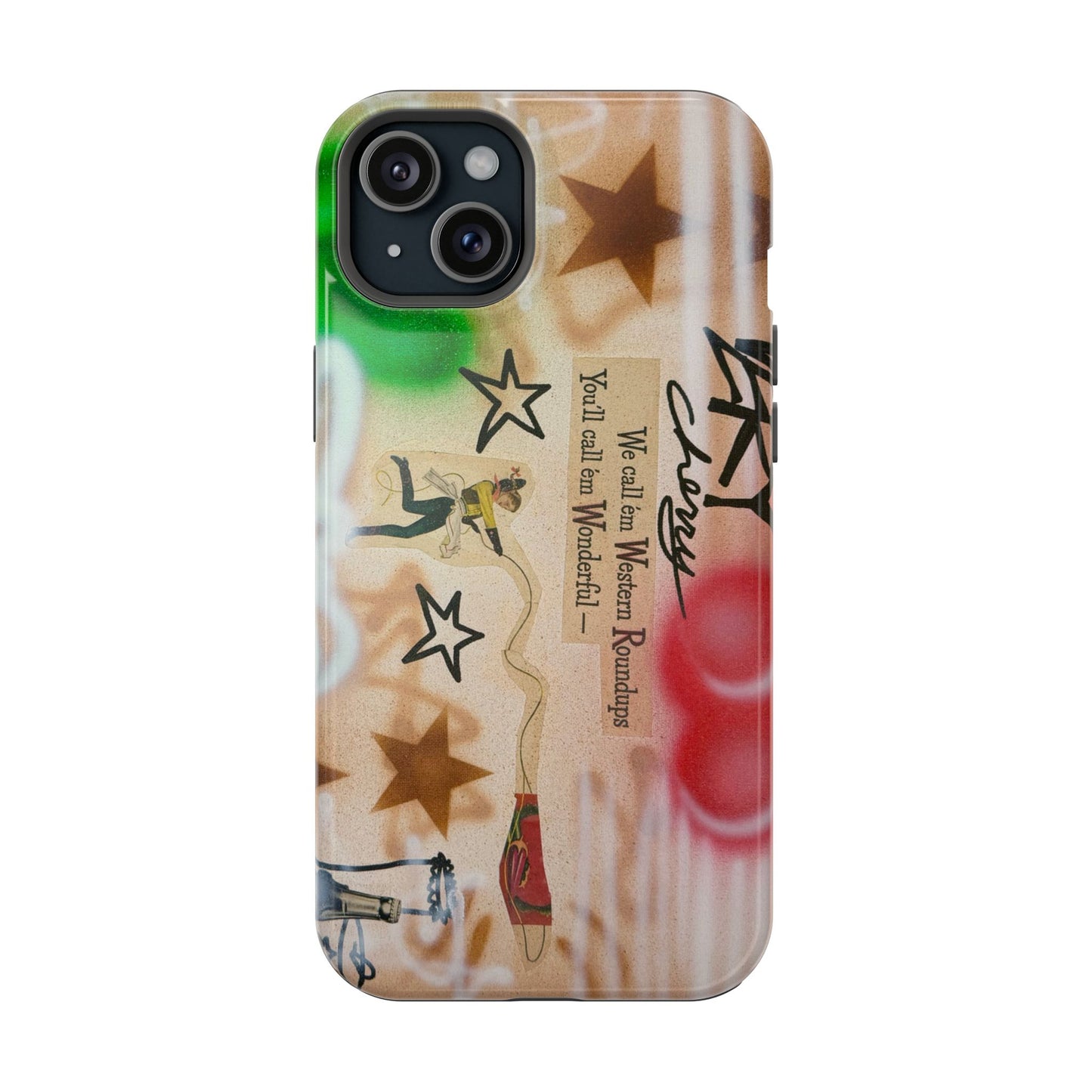 MagSafe "very cherry" airbrush iPhone case