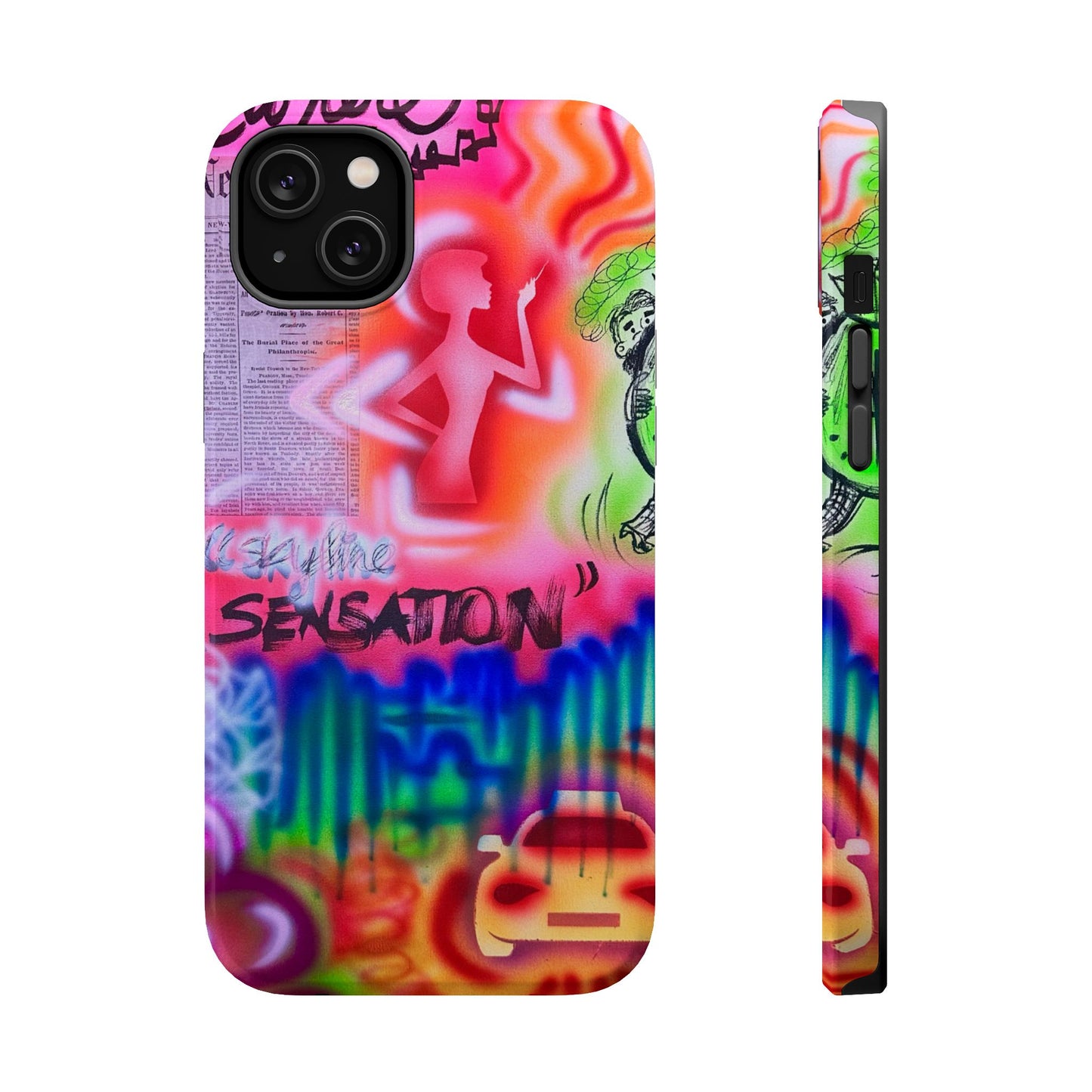 MagSafe "skyline sensation" airbrush iPhone case