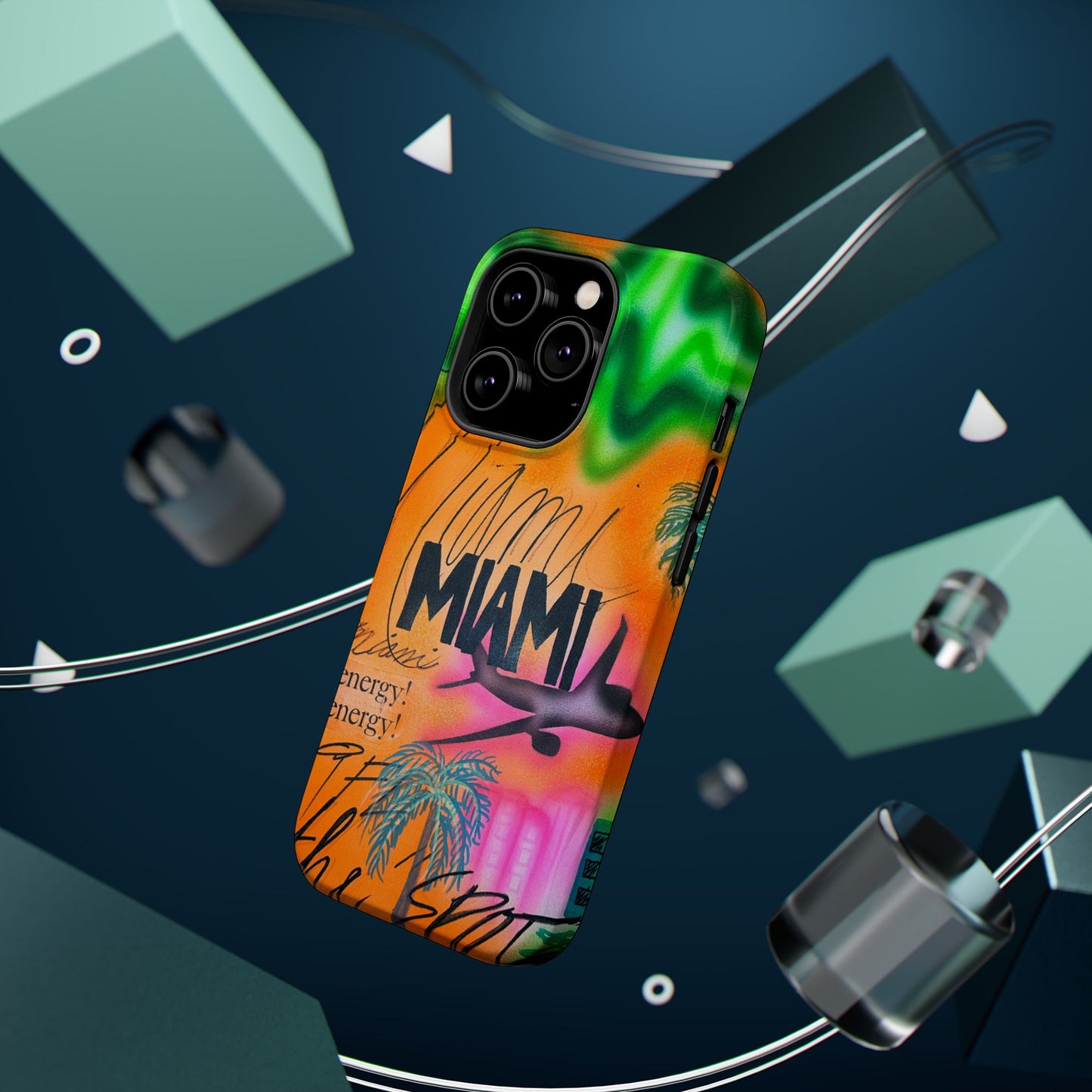 MagSafe "miami, fl" Airbrush iPhone Hülle