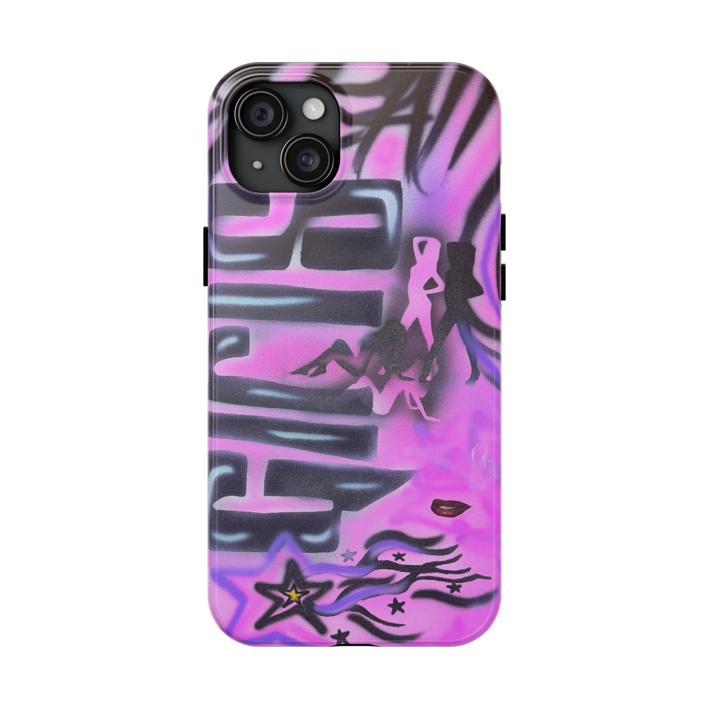 "neon nights" airbrush iPhone case