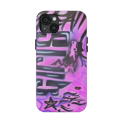 "neon nights" airbrush iPhone case