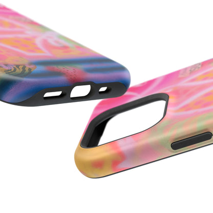 MagSafe "santa monica strawberry" airbrush iPhone case