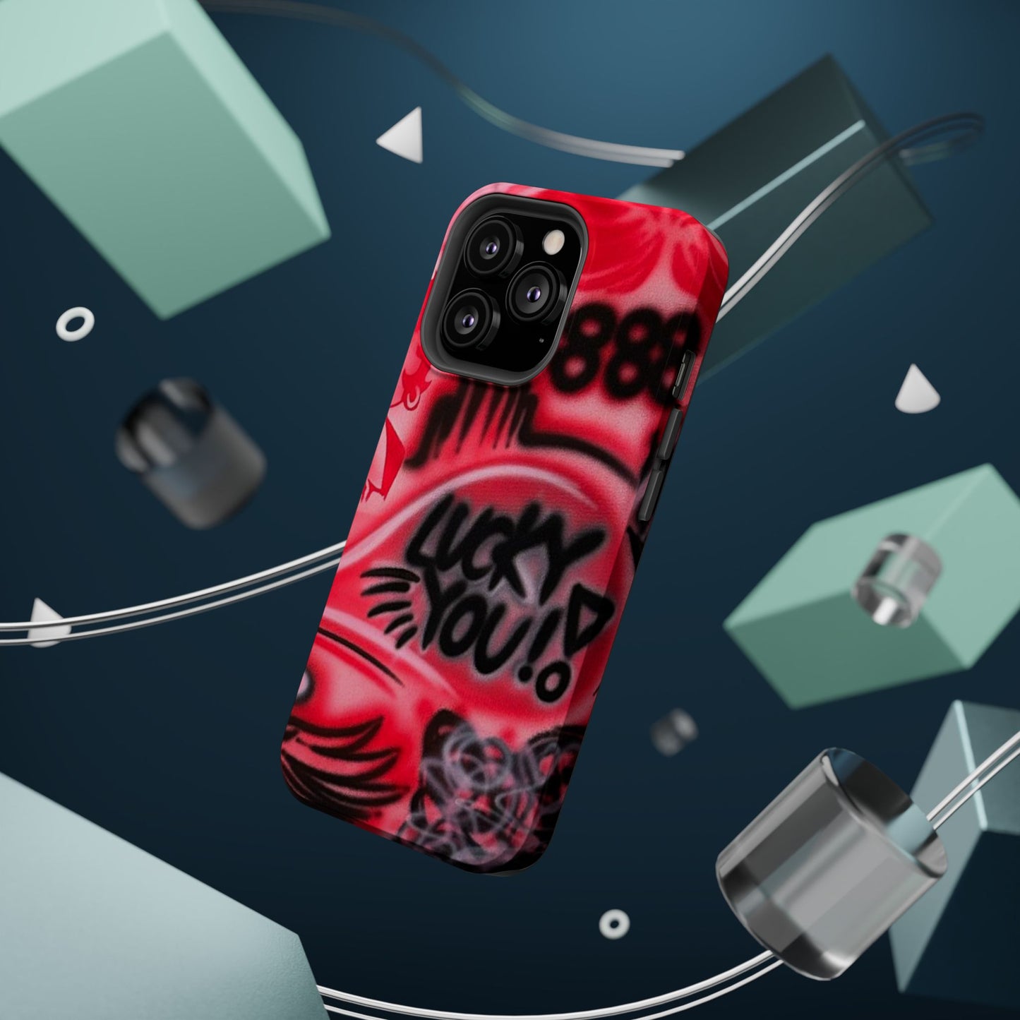 MagSafe „lucky you! pt. 2“ Airbrush iPhone Hülle