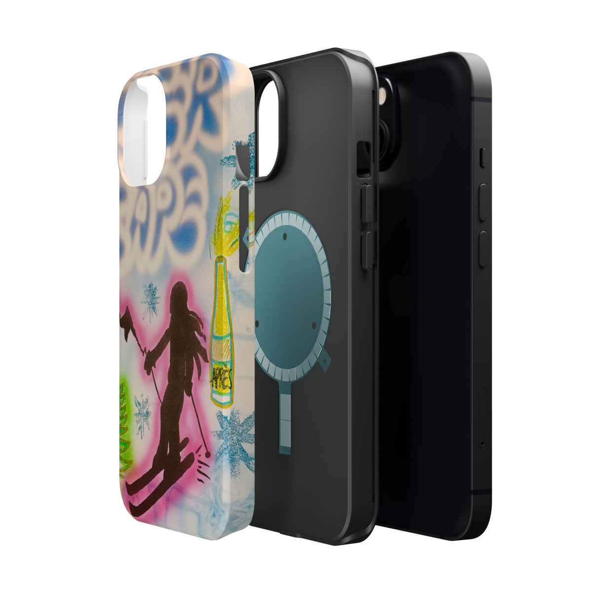 MagSafe "winter escape" airbrush iPhone case