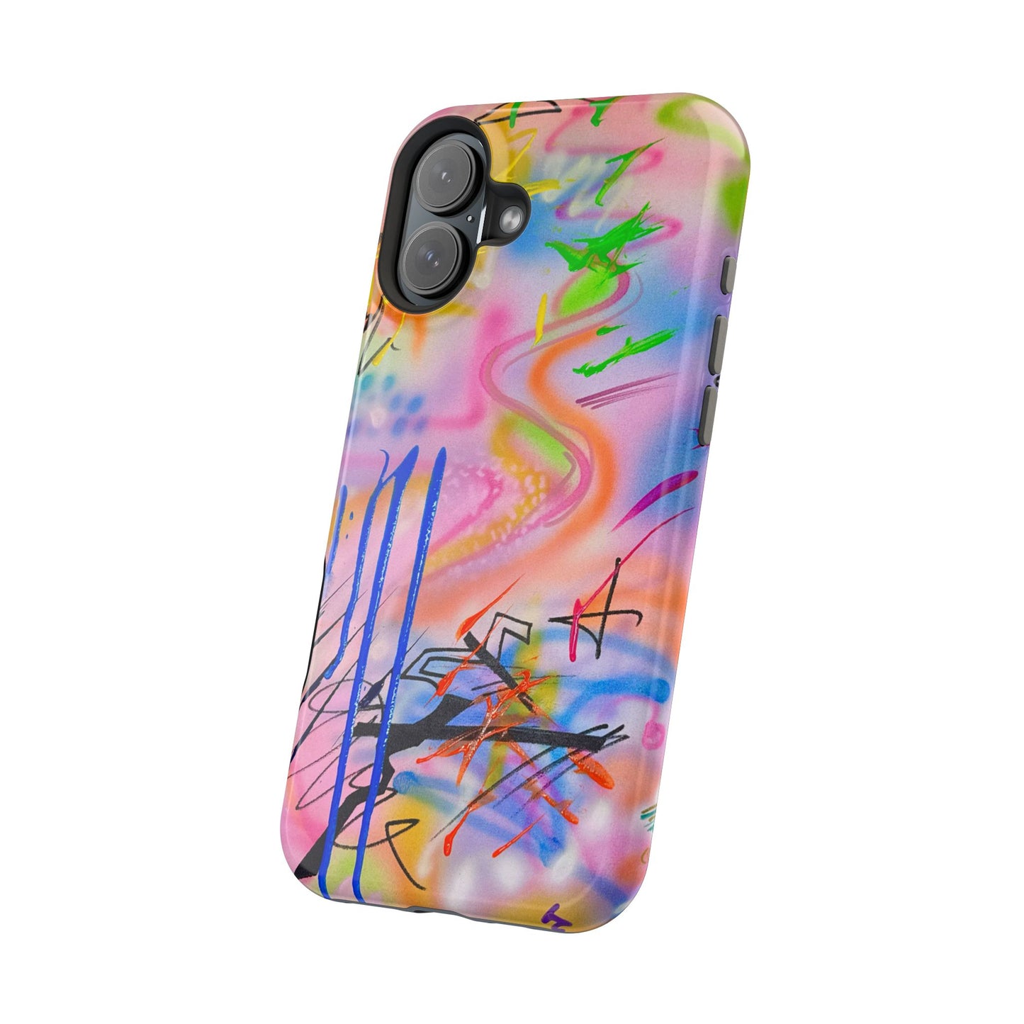 MagSafe "neon haze" airbrush iPhone case