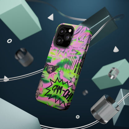 MagSafe "green camo" airbrush iPhone case