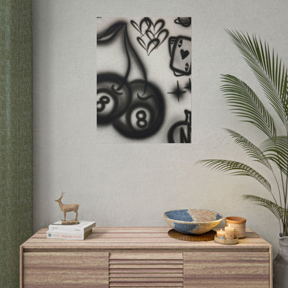 "hidden ace" airbrush rolled print
