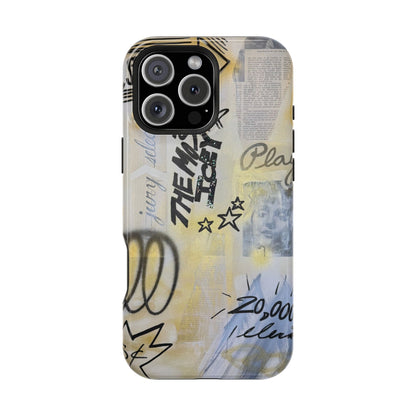 MagSafe "golden glacier" airbrush iPhone case