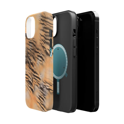 MagSafe "neutral tiger" airbrush iPhone case