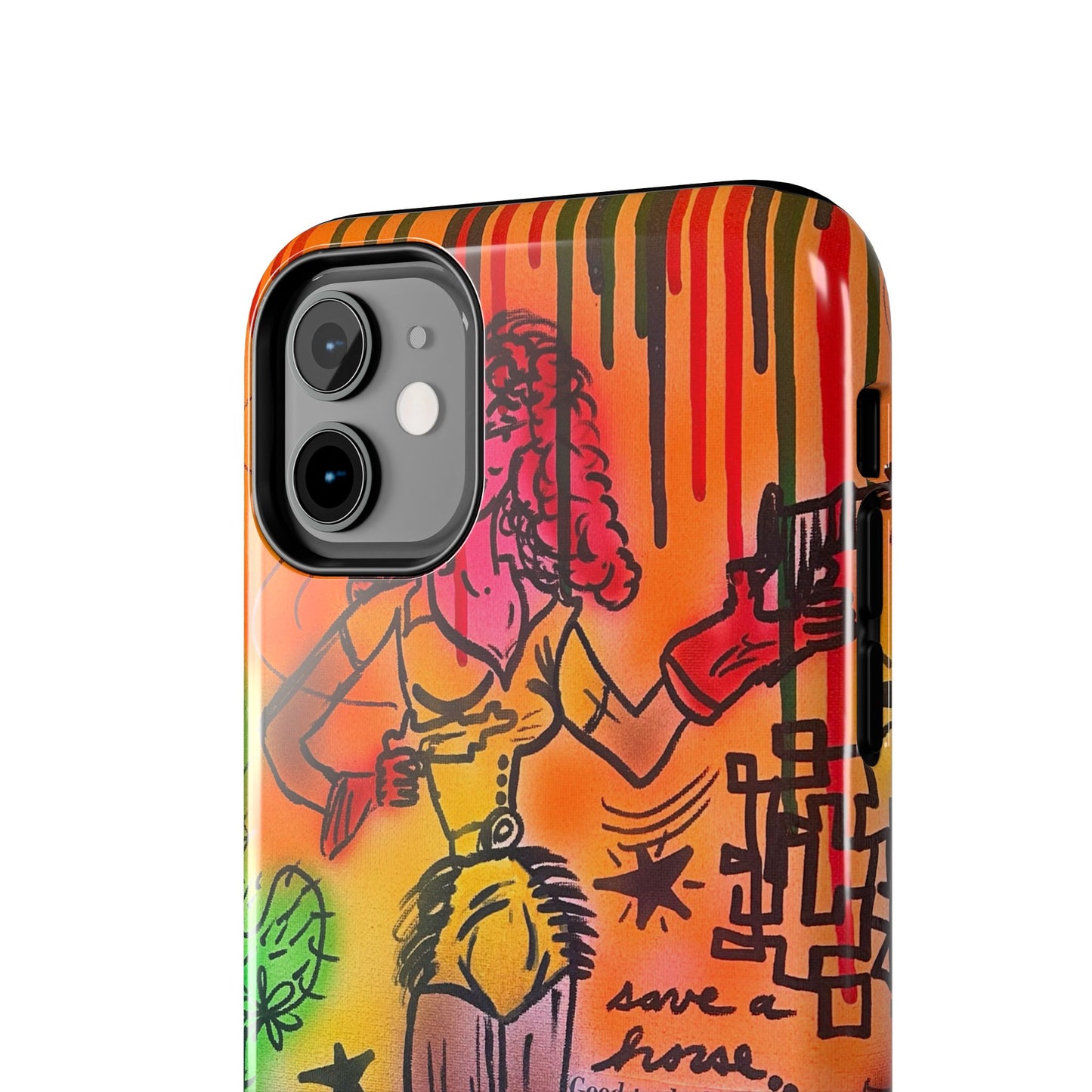 "wild, wild west" airbrush iPhone case