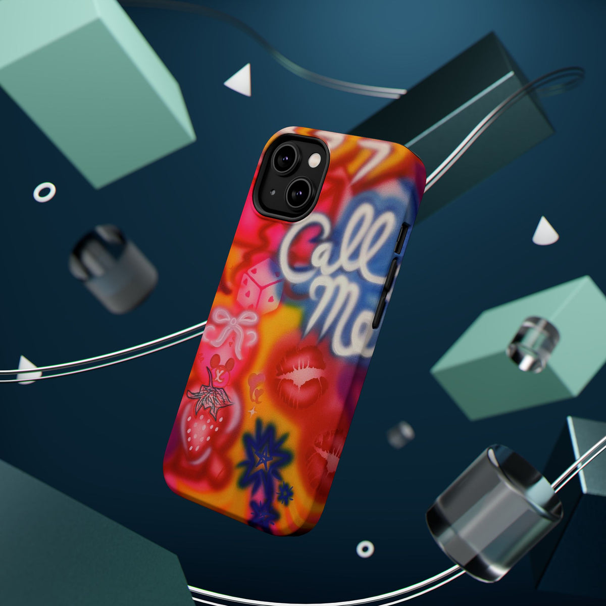 MagSafe "CALL ME!" airbrush iPhone case