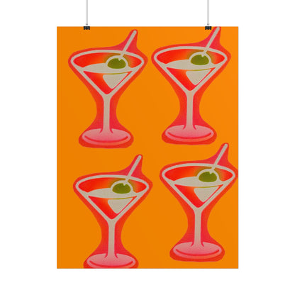 "shaken, not stirred" airbrush rolled print