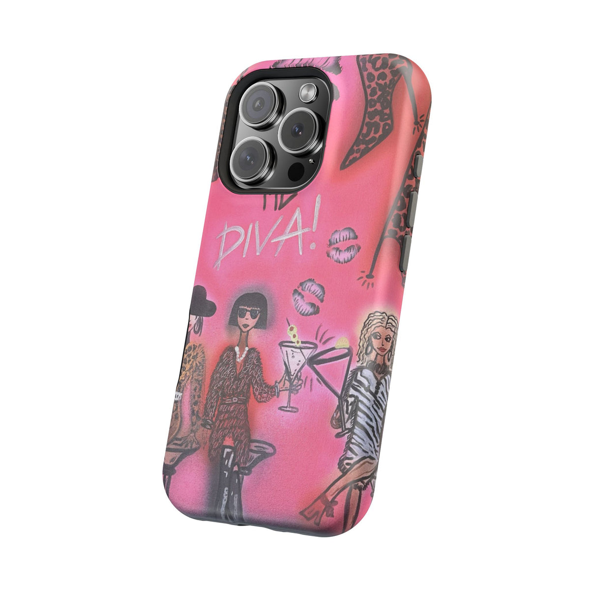MagSafe "party diva" airbrush iPhone case