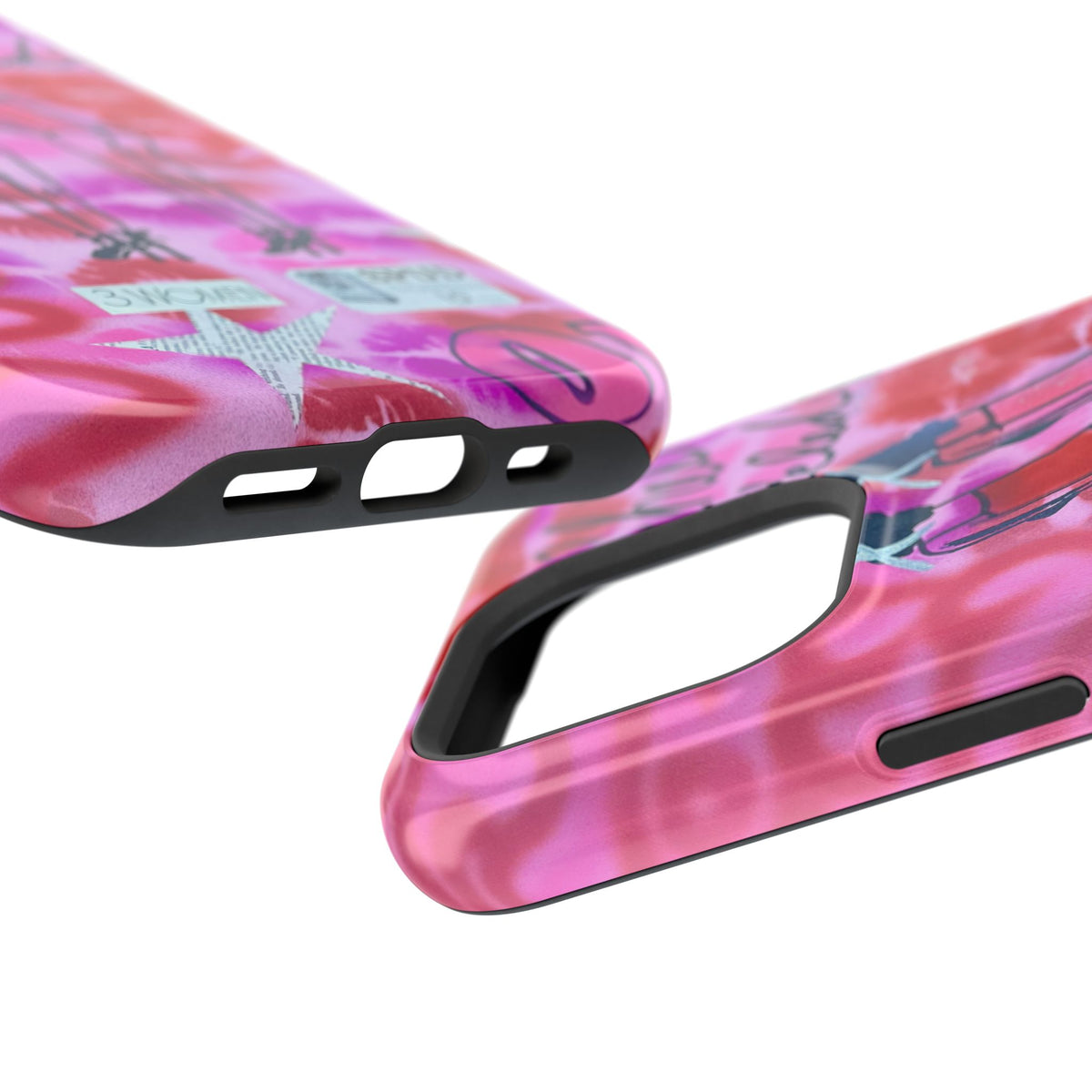 MagSafe "tickled pink" airbrush iPhone case