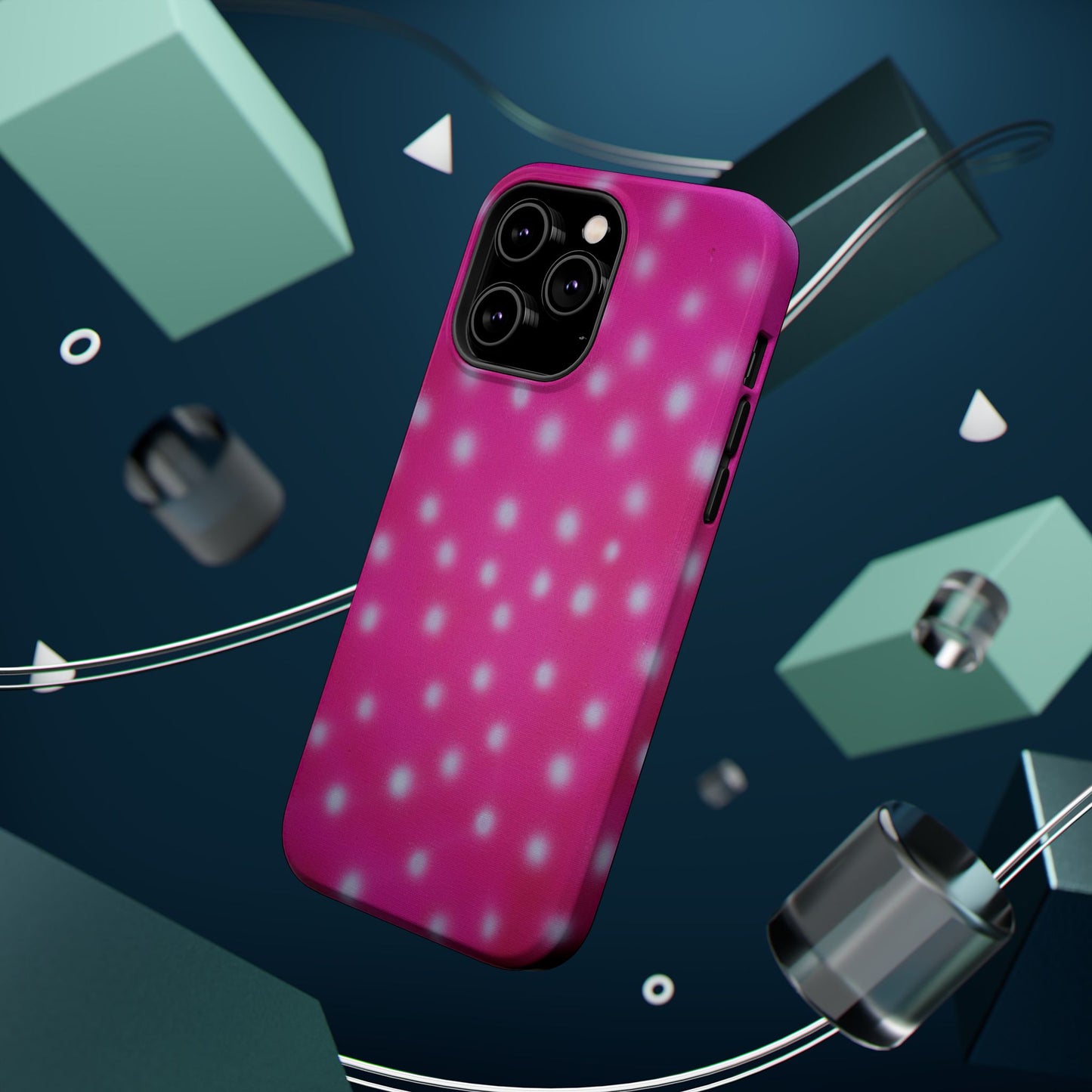 MagSafe "bubblegum polka dot" airbrush iPhone case