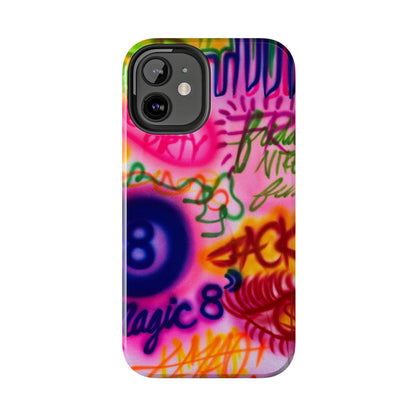 "colorful chaos" airbrush iPhone case