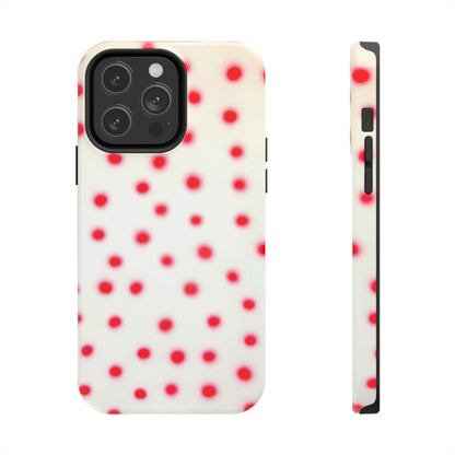 "vanilla cherry polka dot" airbrush iPhone case
