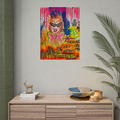 "contact: unknown" airbrush rolled print
