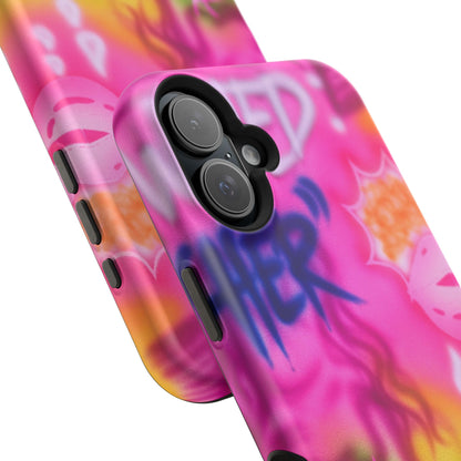 MagSafe "wanted" airbrush iPhone case