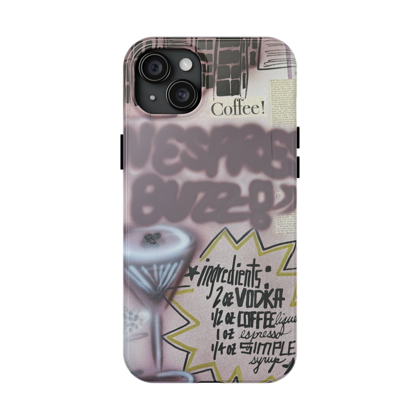 "espresso martini" airbrush iPhone case