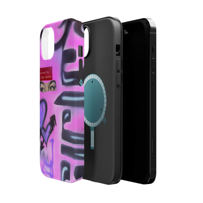 MagSafe "purple princess" airbrush iPhone case
