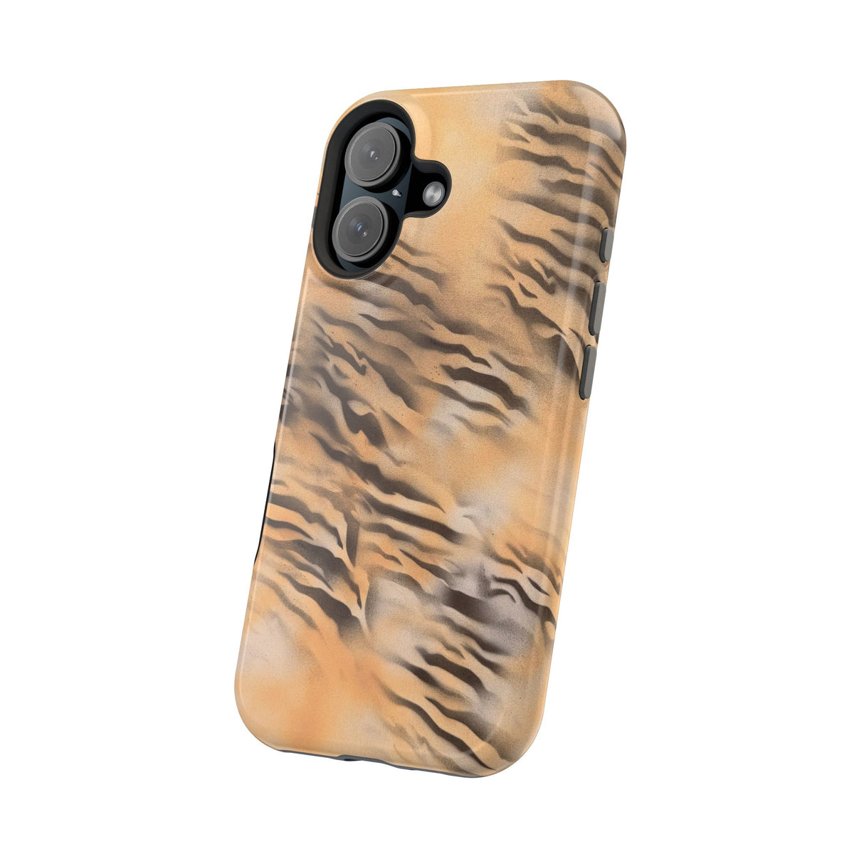 MagSafe "neutral tiger" airbrush iPhone case