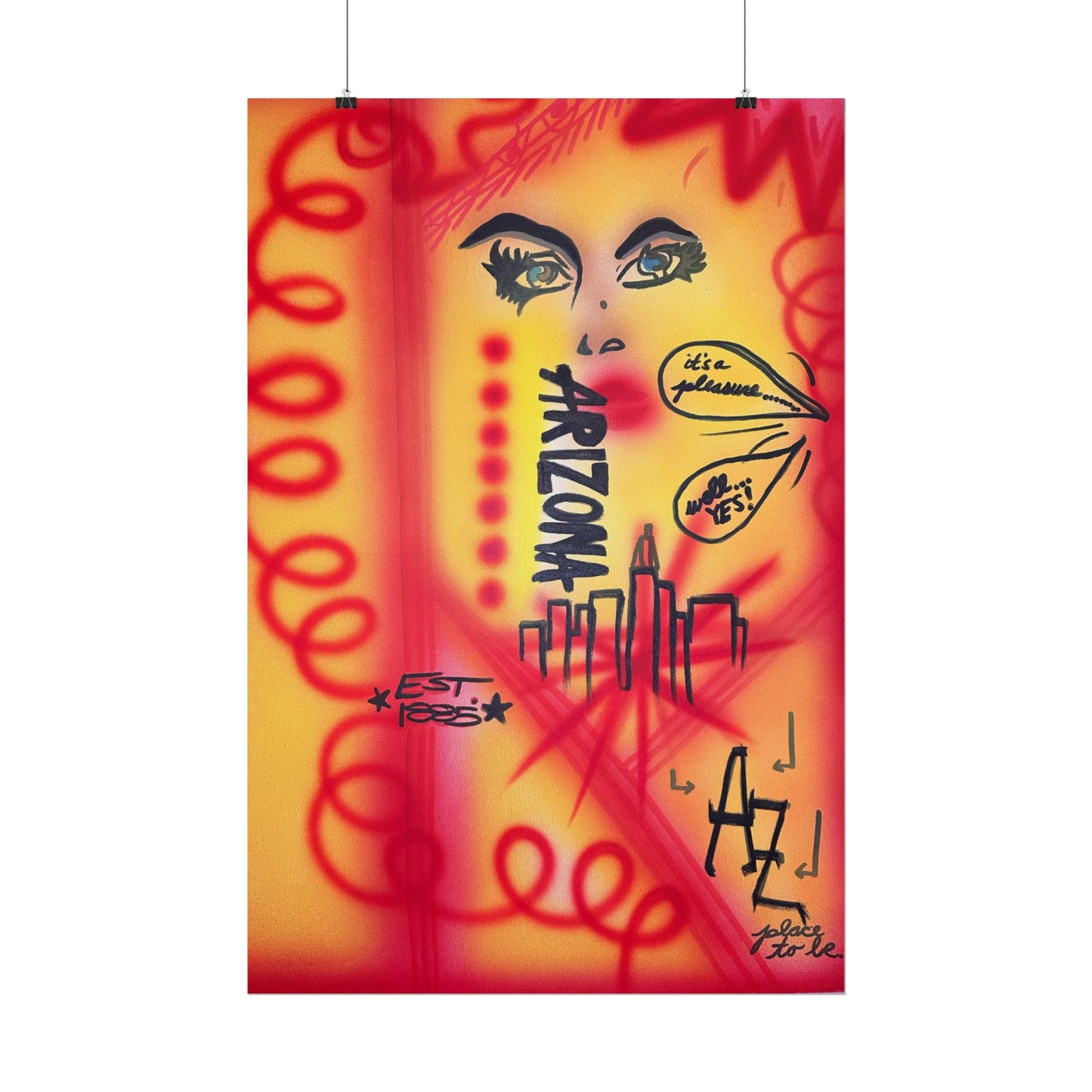 "tempe, az" airbrush rolled print