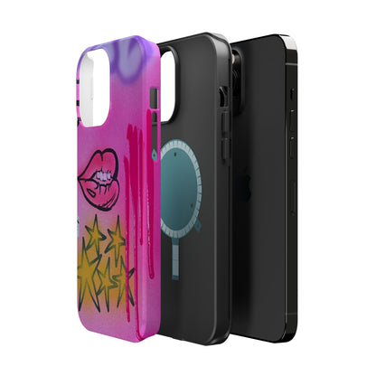 MagSafe "star drip" airbrush iPhone case