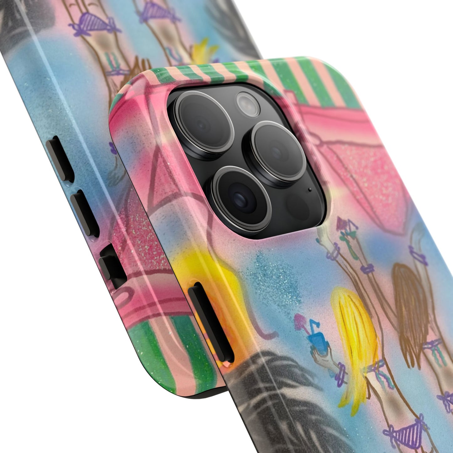 "kinis & tinis" airbrush iPhone case