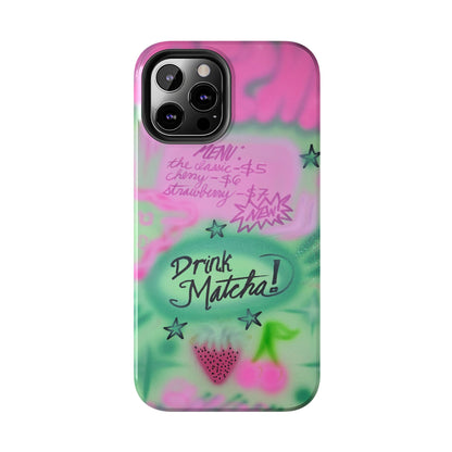 "matcha!" airbrush iPhone case