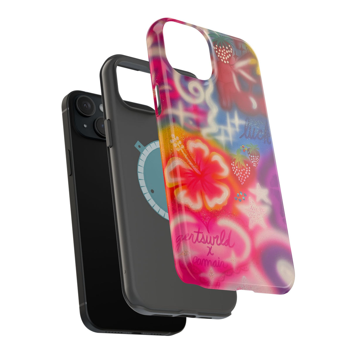 MagSafe „luck & luv“ Airbrush iPhone-Hülle
