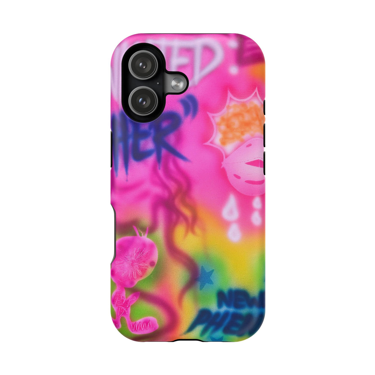MagSafe "wanted" airbrush iPhone case