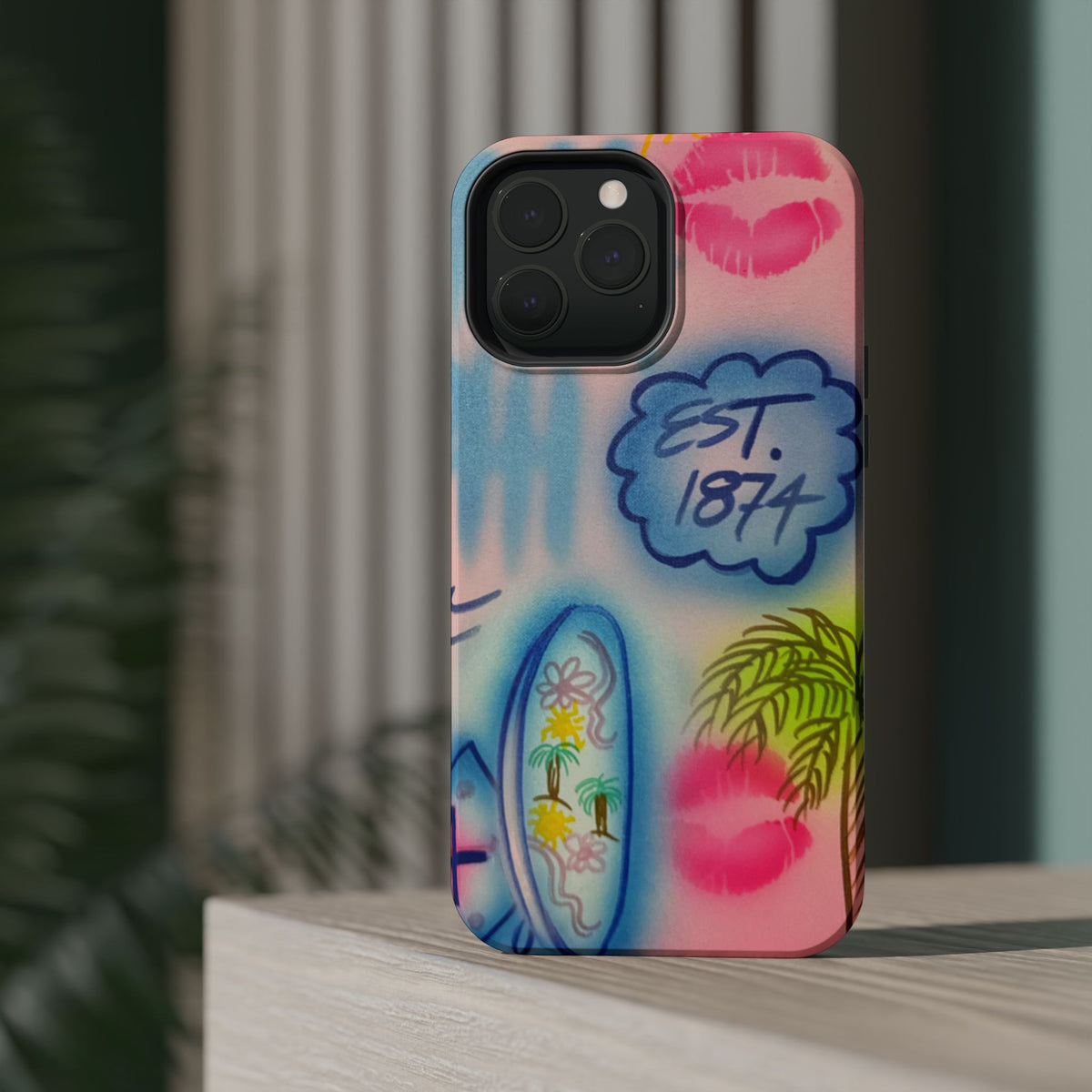 MagSafe "in the wave" airbrush iPhone case