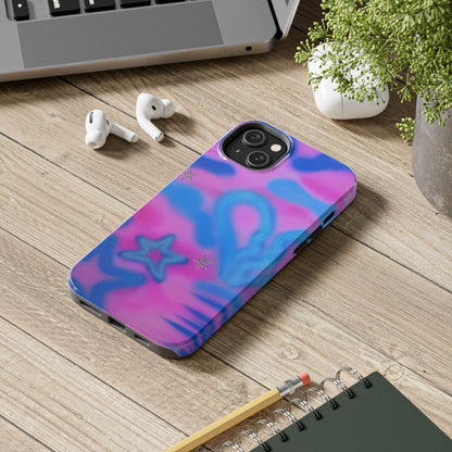 "blue camo" airbrush iPhone case