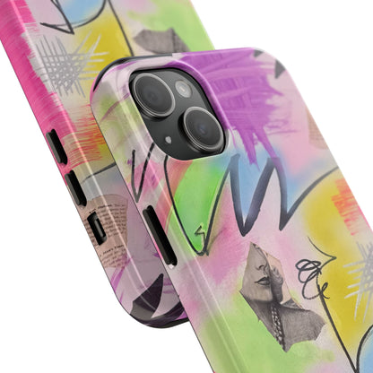 "pastel static" airbrush iPhone case