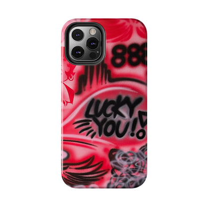 "LUCKY YOU! PT. 2" airbrush iPhone case