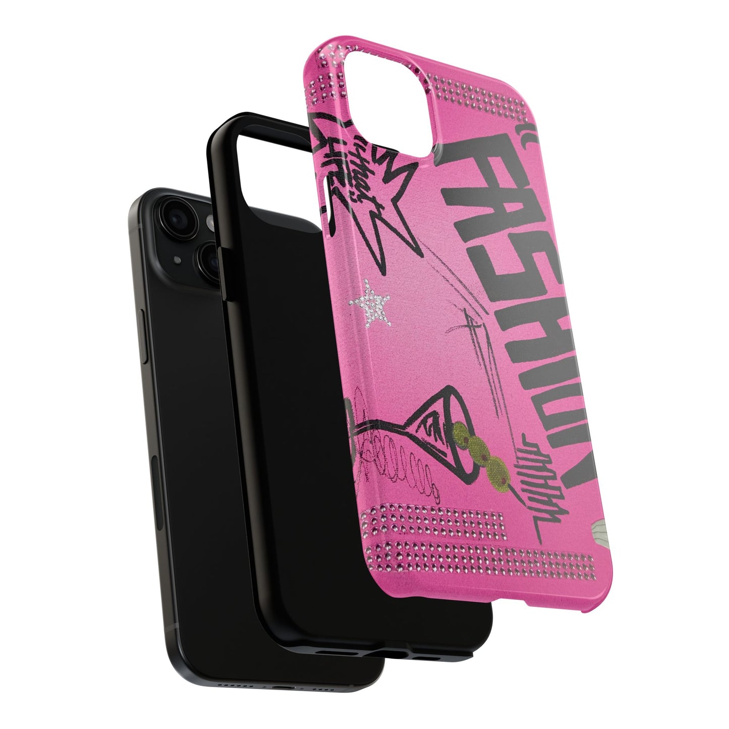 "high fashion pt. 2" airbrush iPhone case