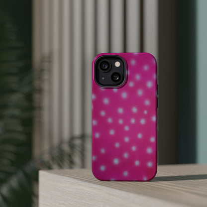 MagSafe "bubblegum polka dot" airbrush iPhone case