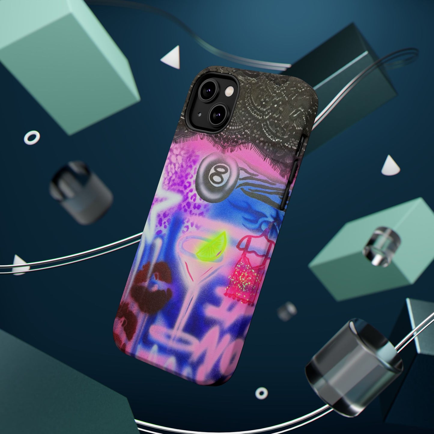 MagSafe "dream life" airbrush iPhone case