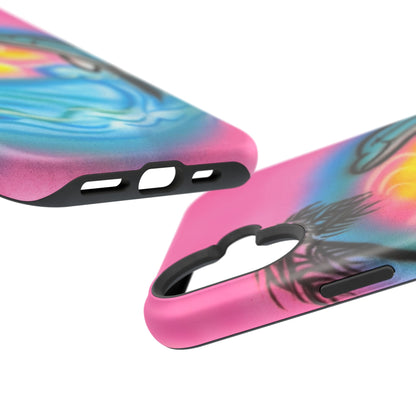 MagSafe "Delfinliebe" Airbrush iPhone-Hülle