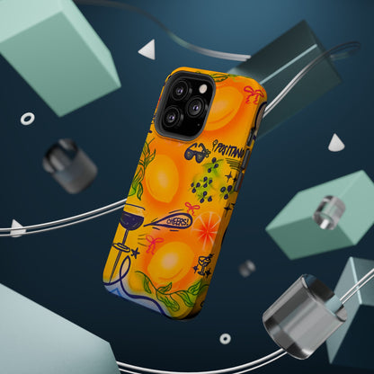 MagSafe Airbrush iPhone Hülle „citrus coastline“