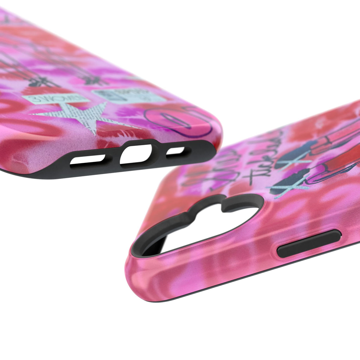 MagSafe "tickled pink" airbrush iPhone case