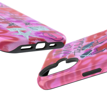 MagSafe "tickled pink" airbrush iPhone case