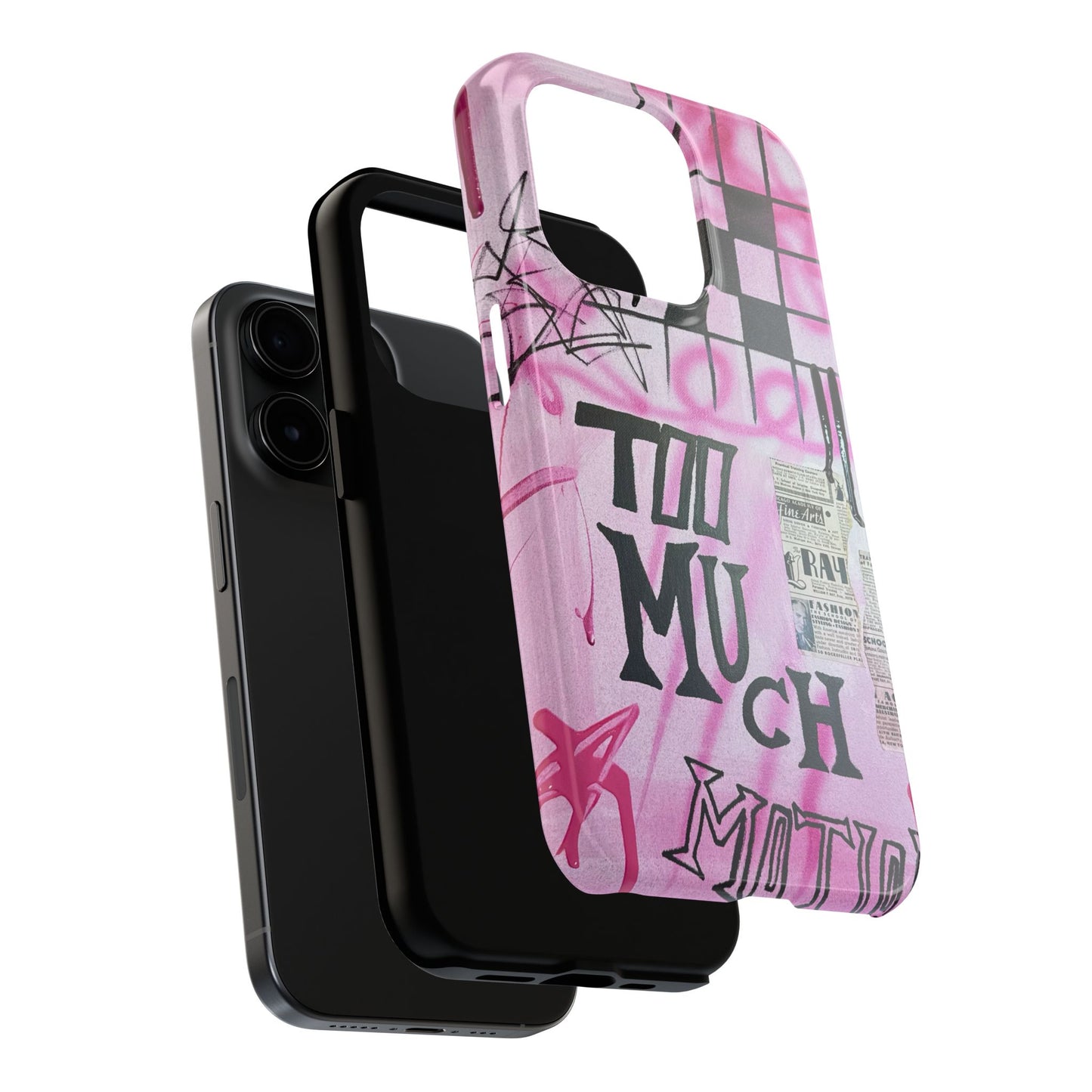 "too much motion" airbrush iPhone case